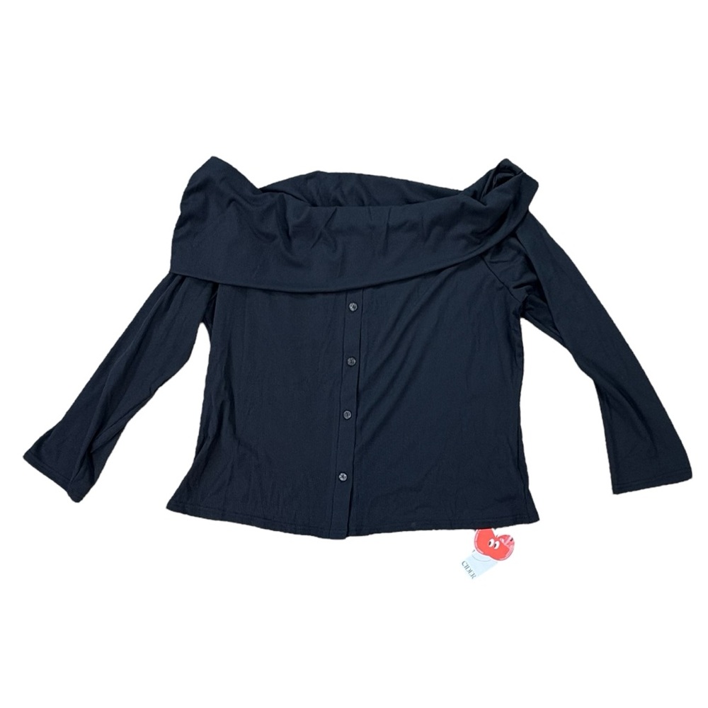 NWT Cider black off shoulder top size 4XL